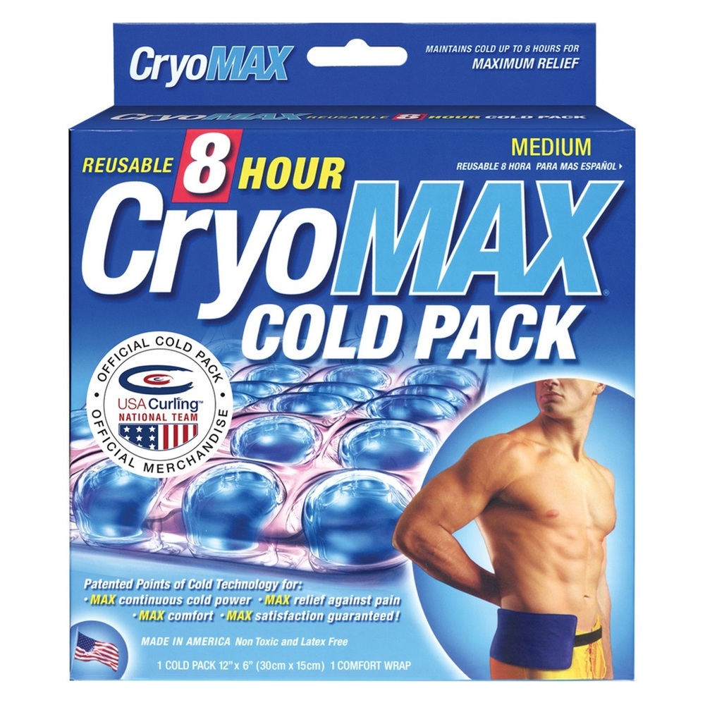 Cryo-MAX 8 Hour Medium Relief Reusable Cold Therapy Ice Pack, 6"×12”